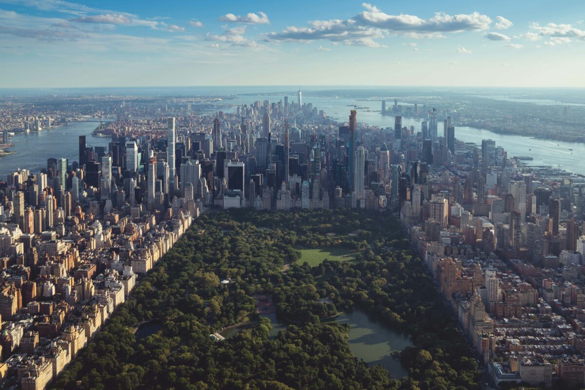 aerial central park vies