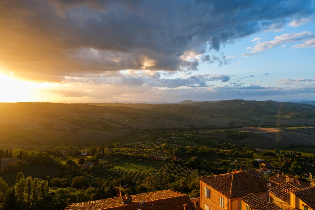 Sunset in Montepulciano
