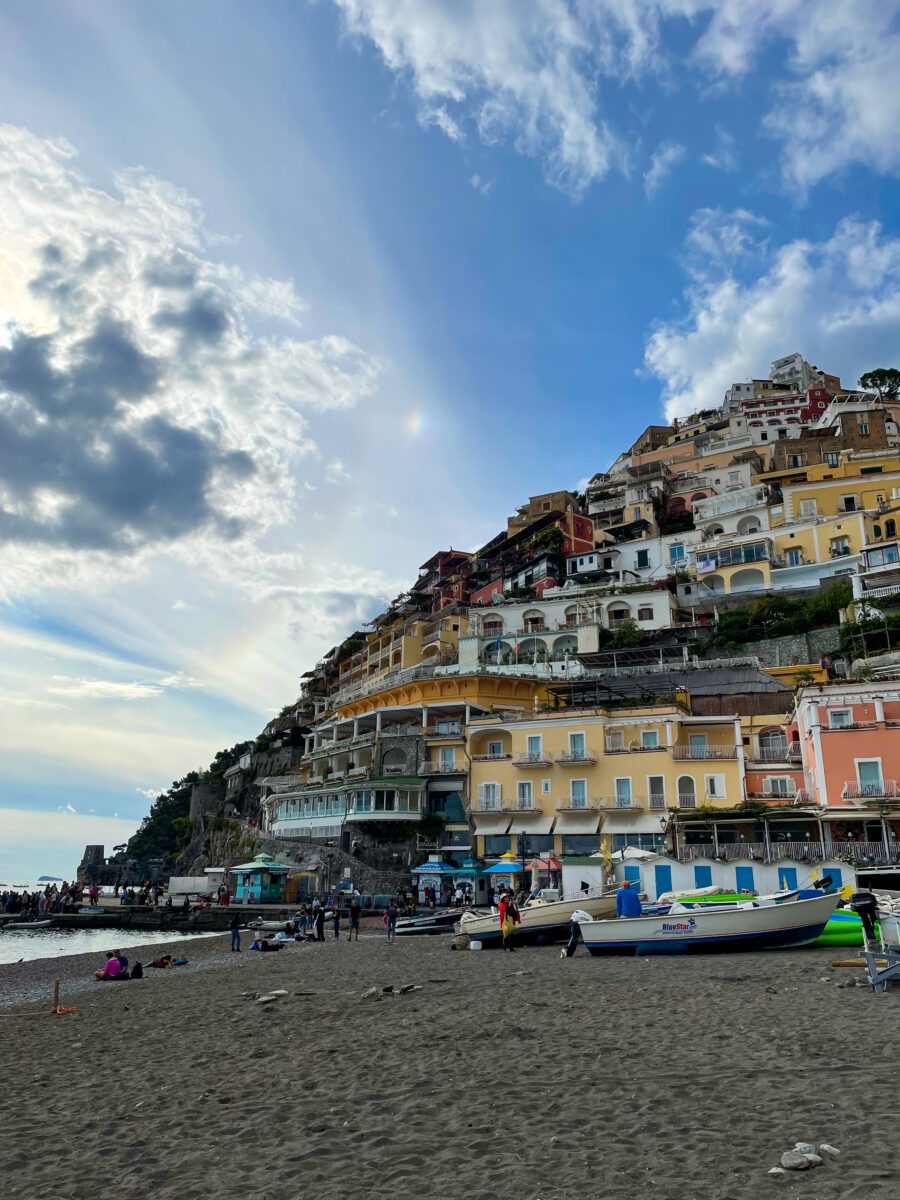 View from Beach in Positano