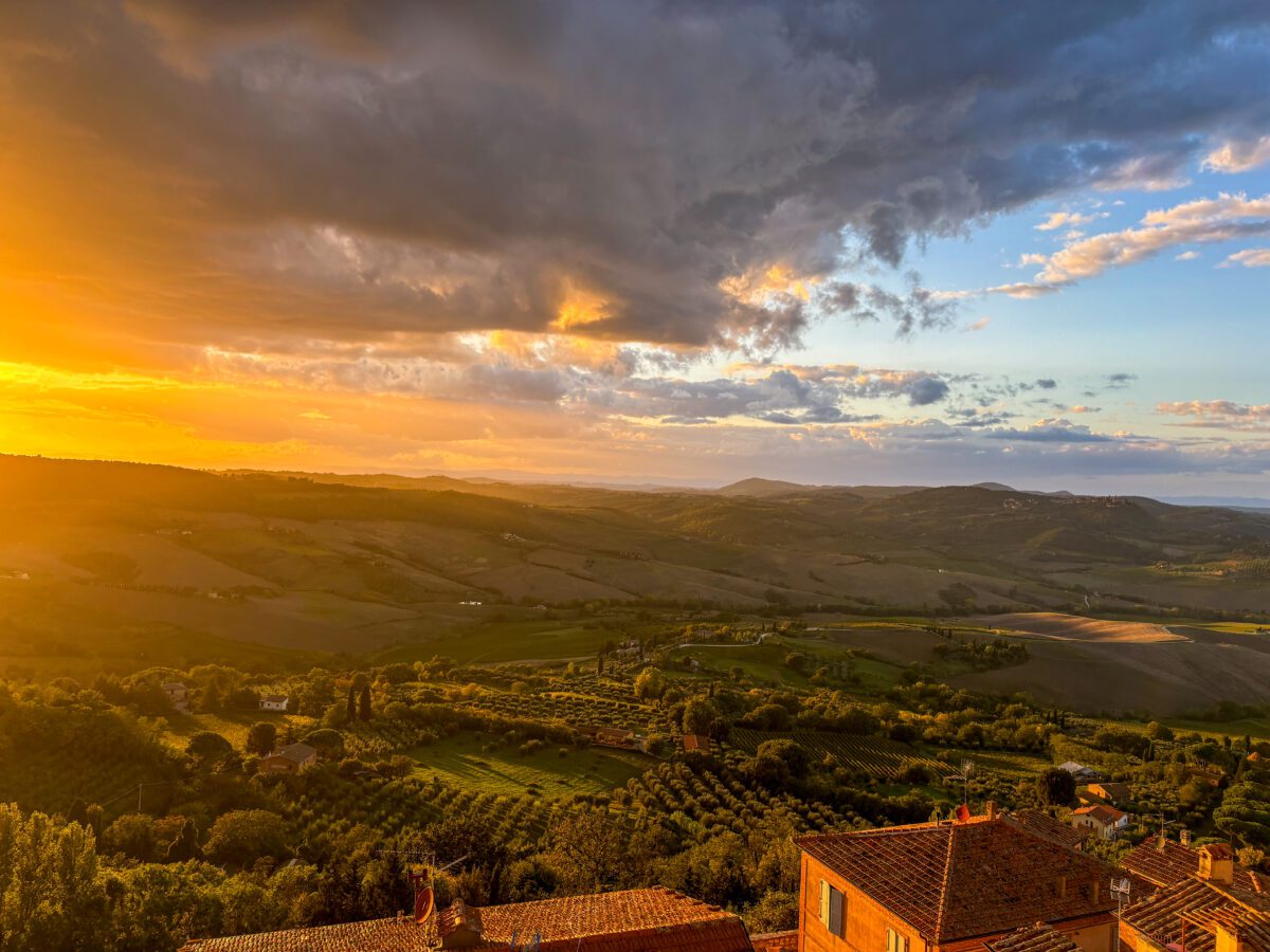 Sunset over Montepulciano