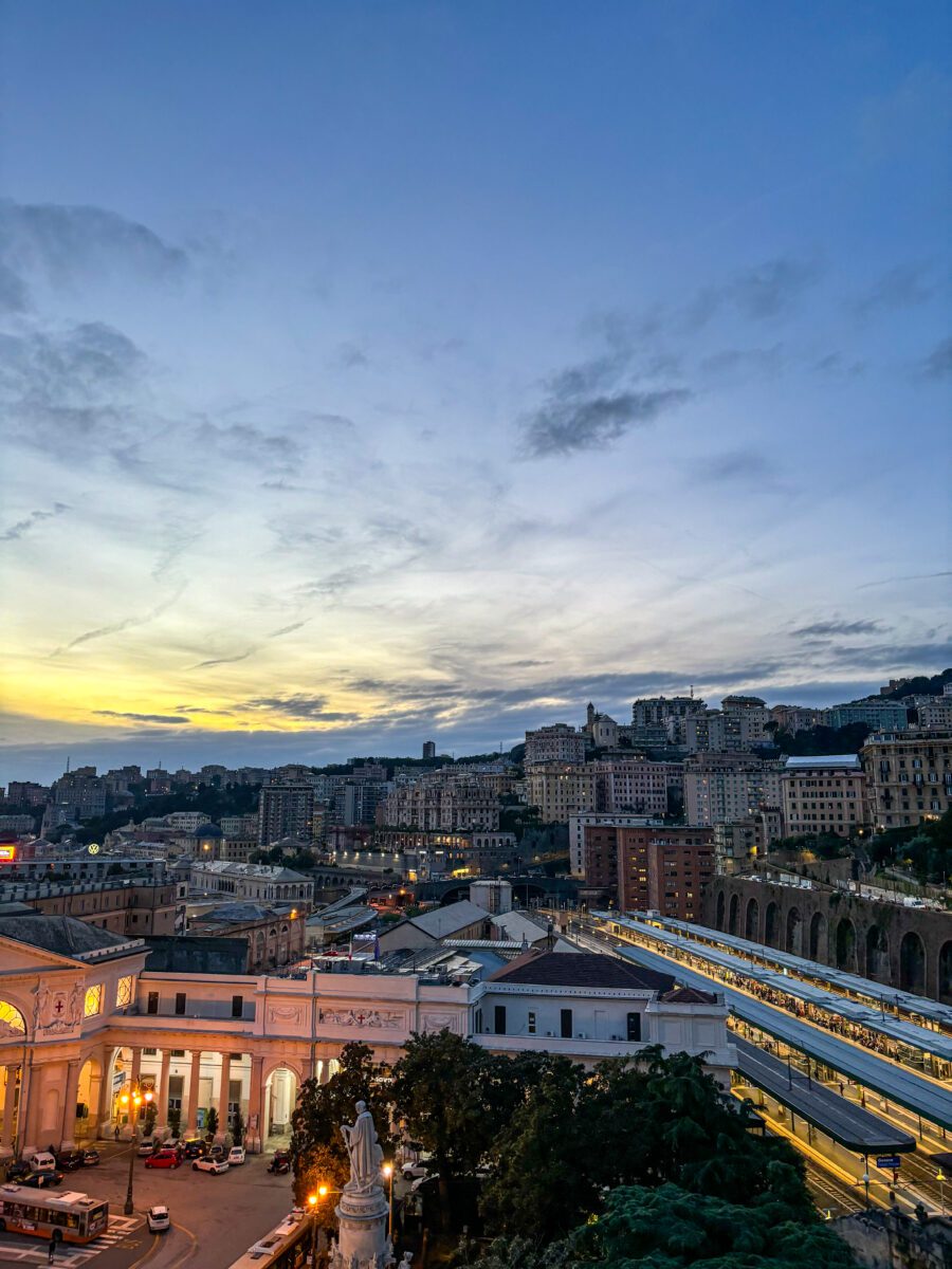 Genova Italy Sunset