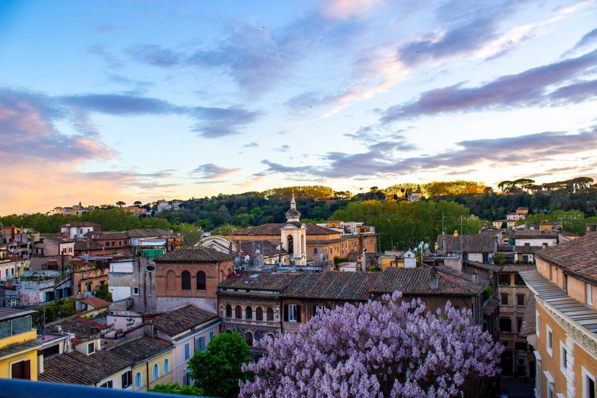 Dusk in Rome