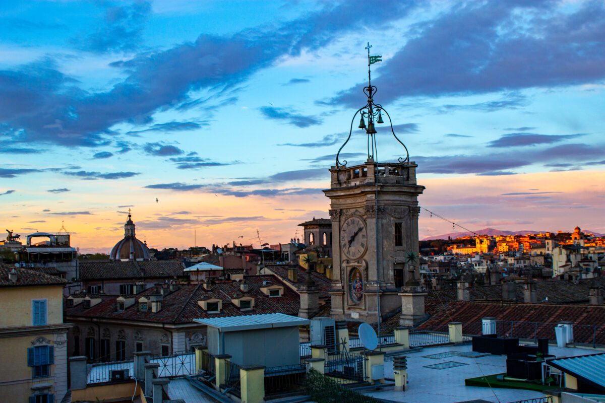Sunset in Rome