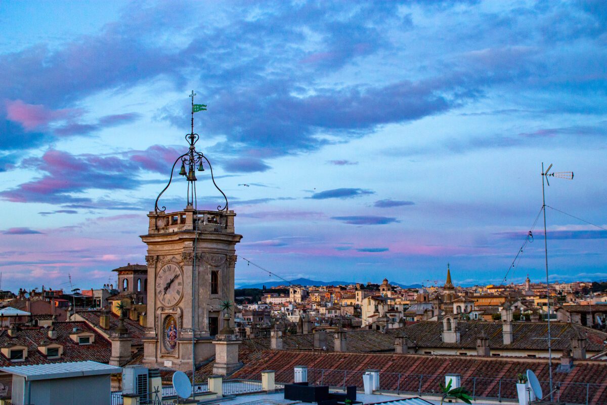 Sunset in Rome