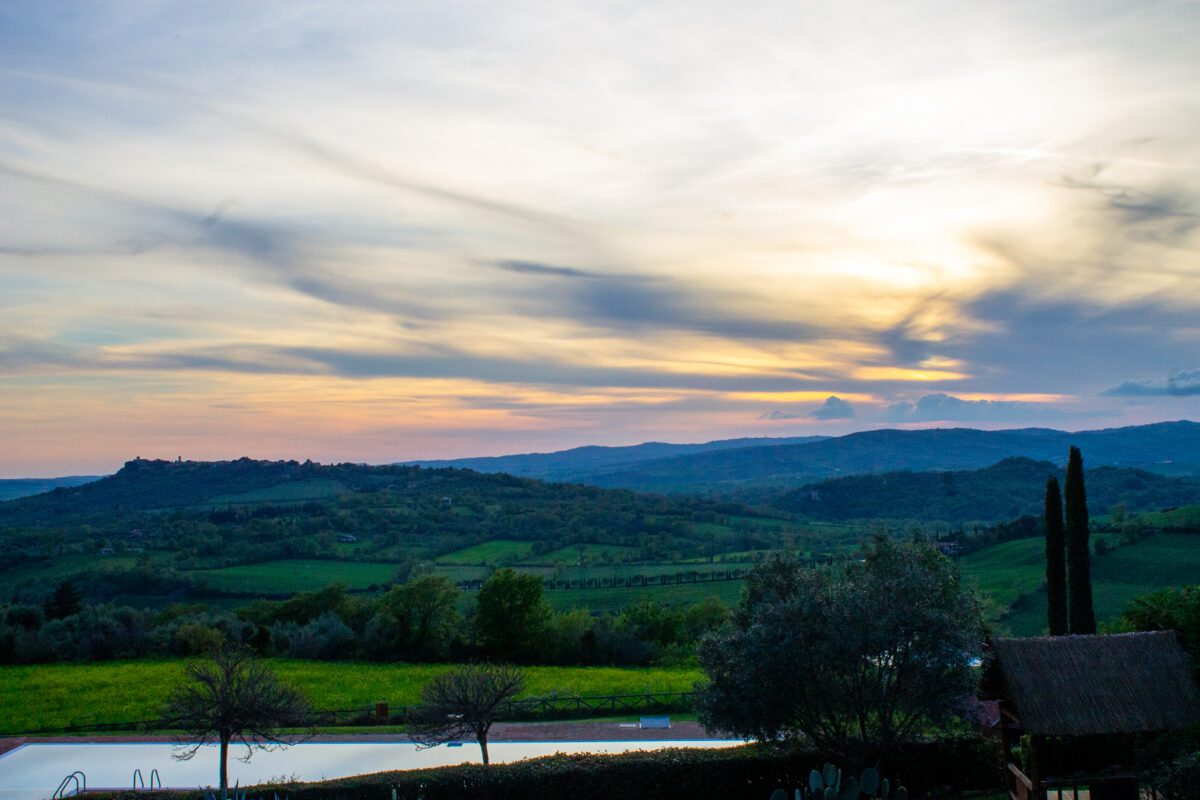 Sunset in Saturnia