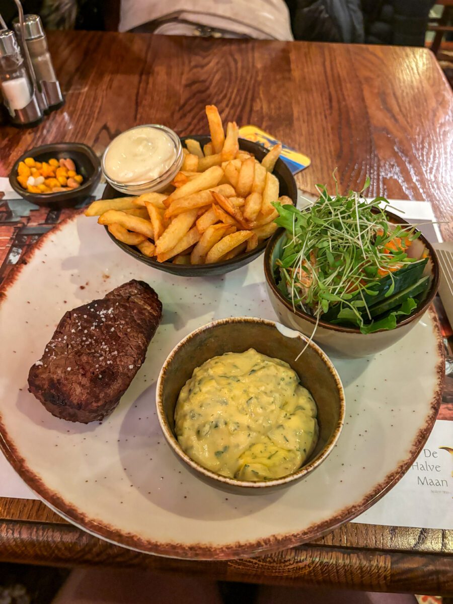 Steak from Cambrinus Bruges