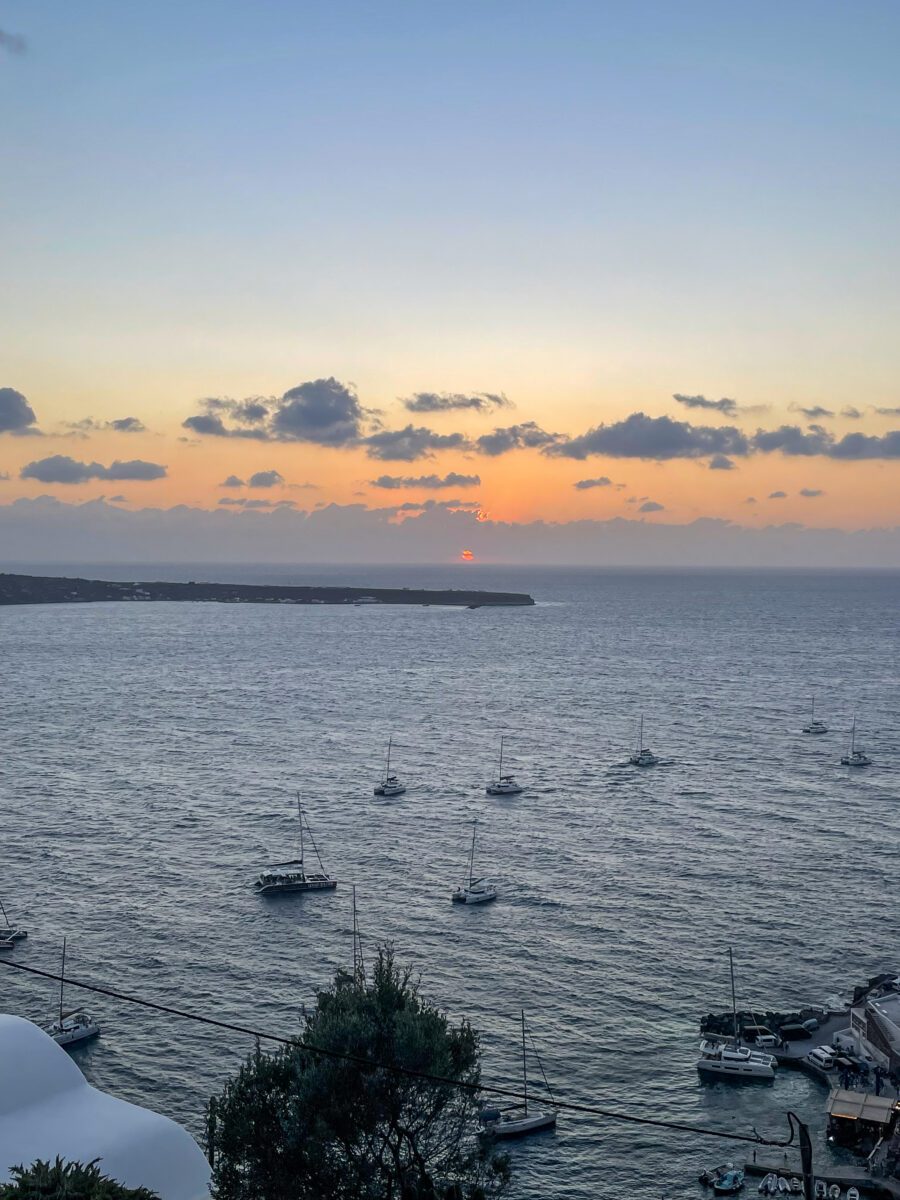 Sunset in Santorini