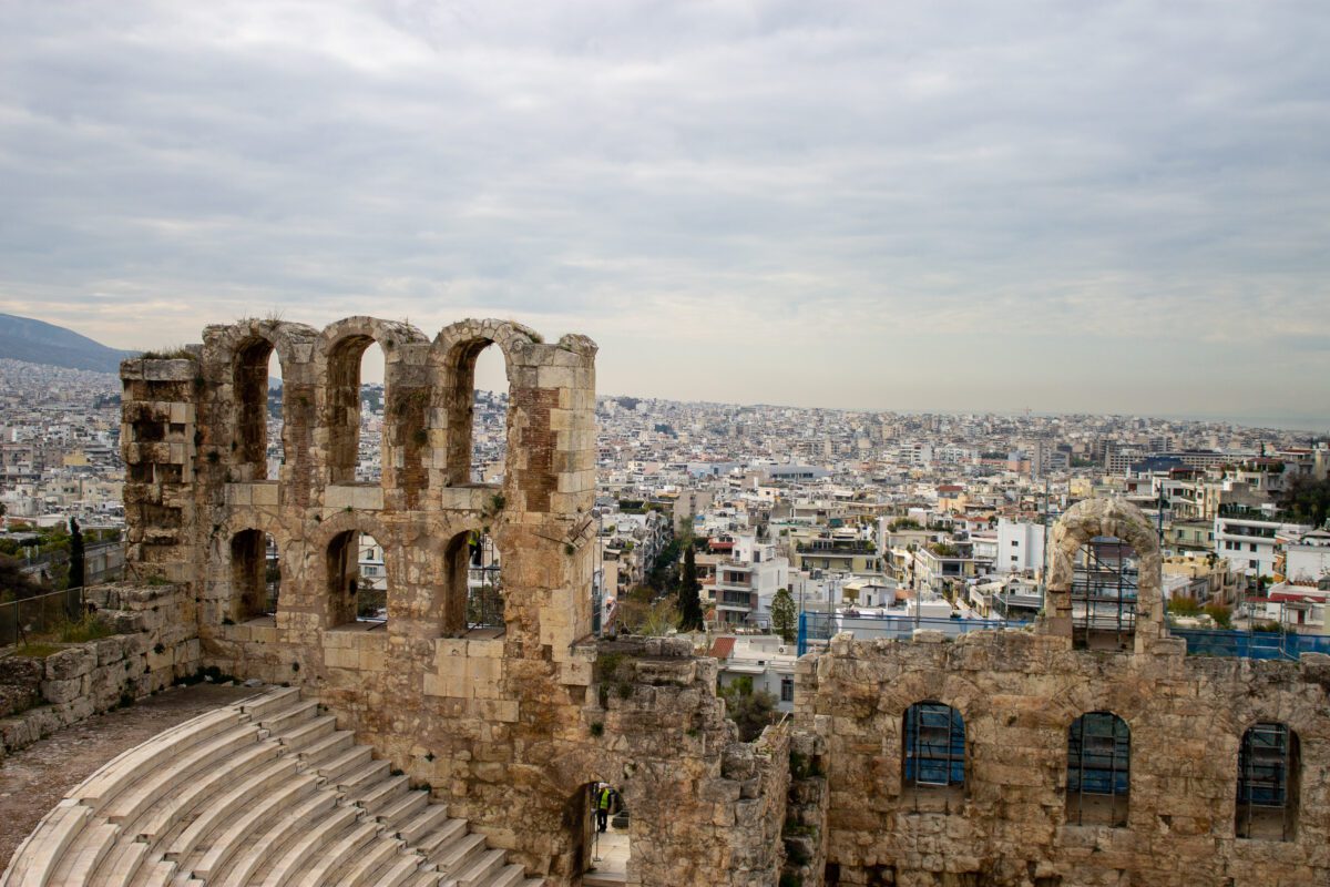View from the Acropolis Athens