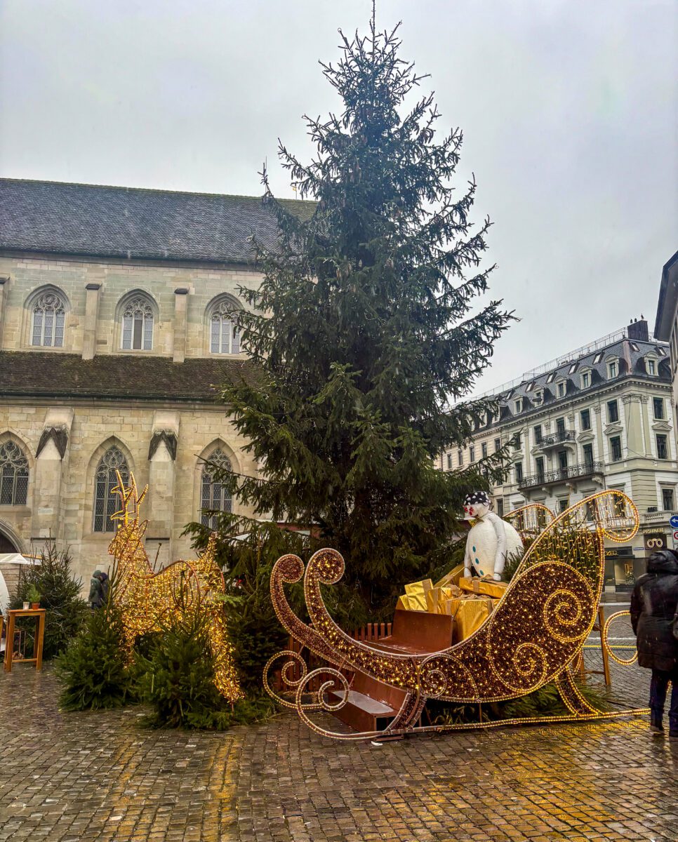 Zurich Münsterhof Christmas Market Tree