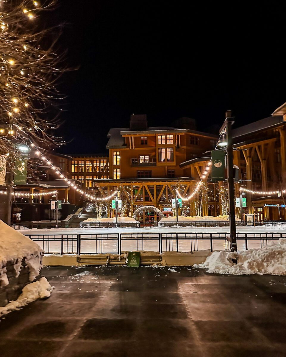 Stowe Village Ice Rink Night