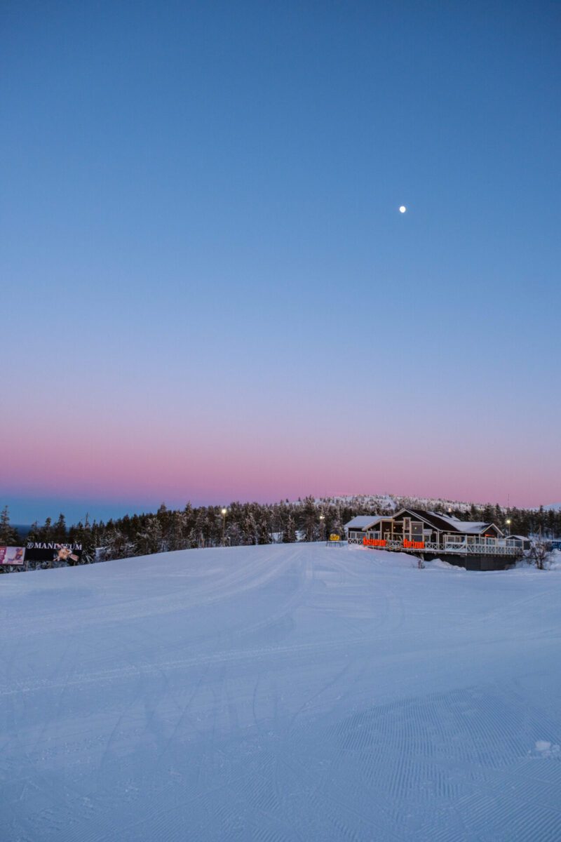 Sunset Levi Summit Lapland