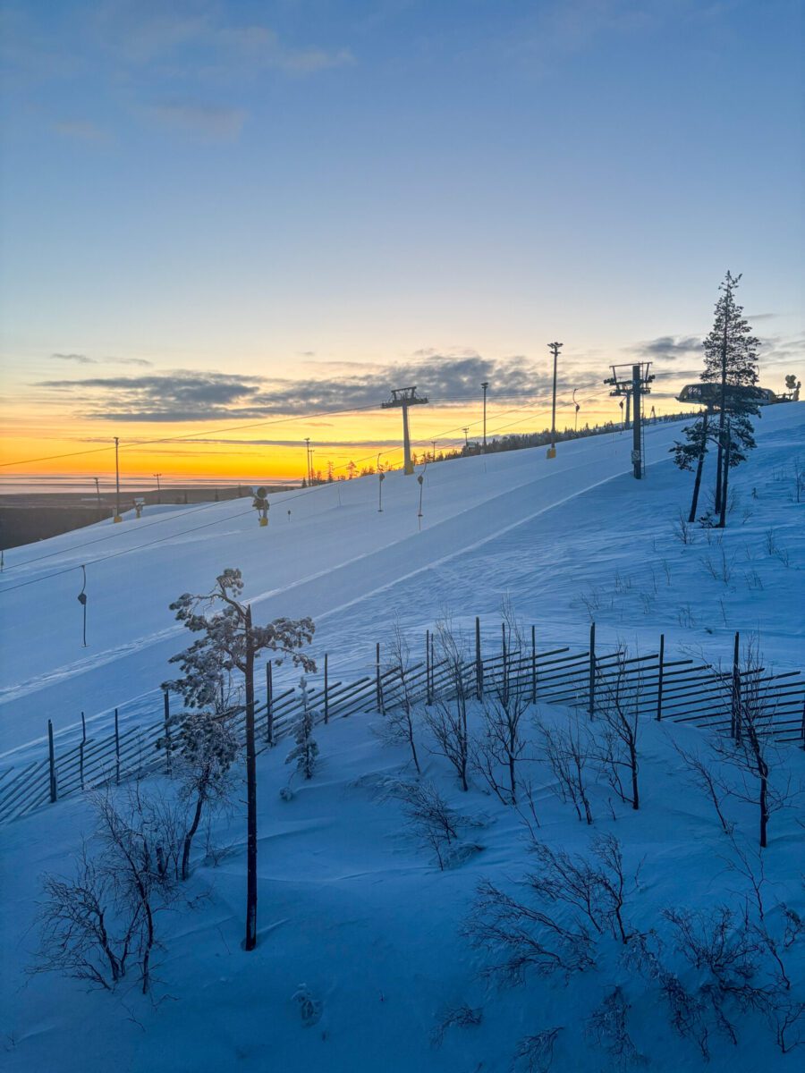 Levi Ski Resort Sunrise