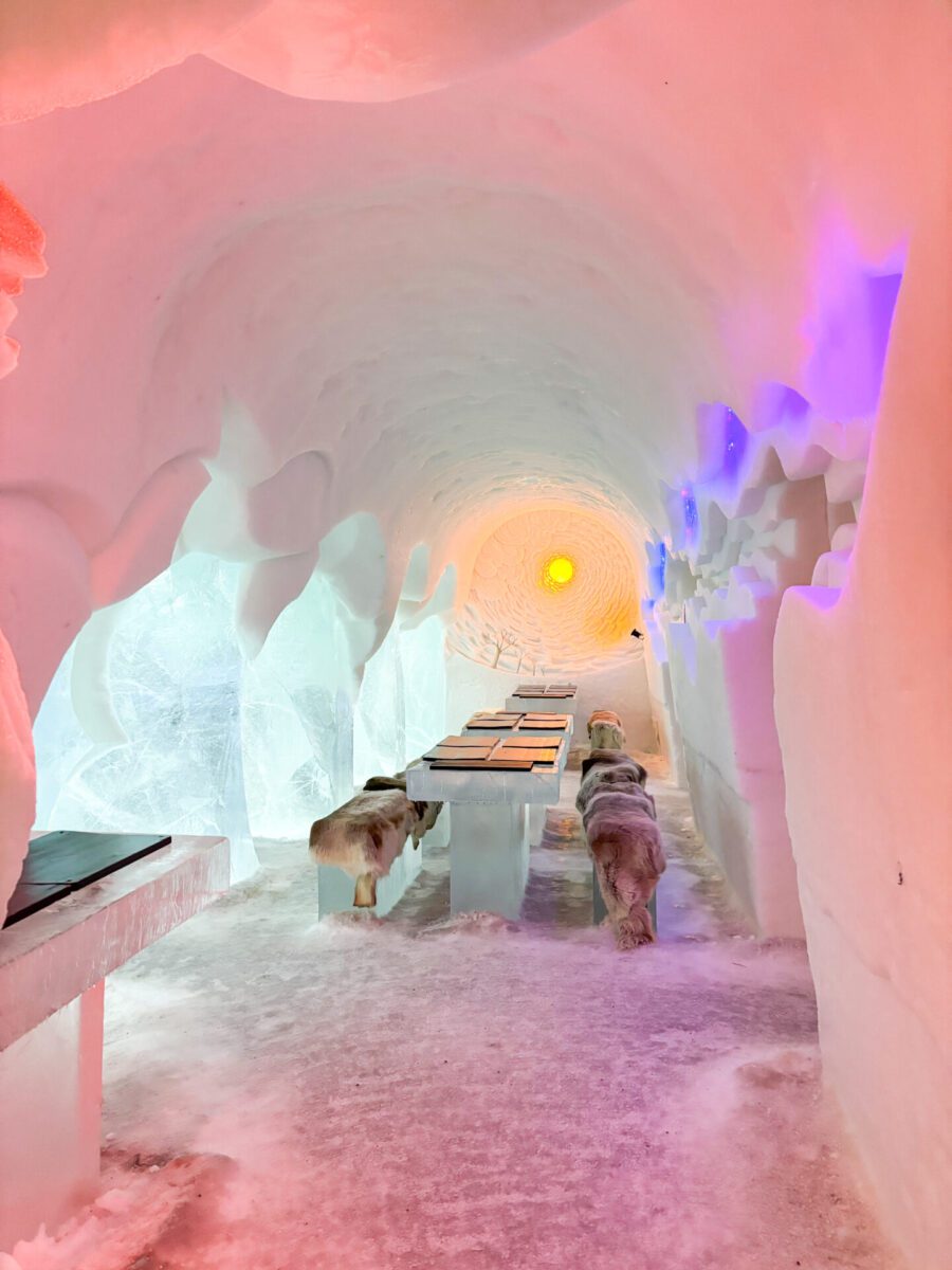 Restaurant at the Arctic Snowhotel Rovaniemi