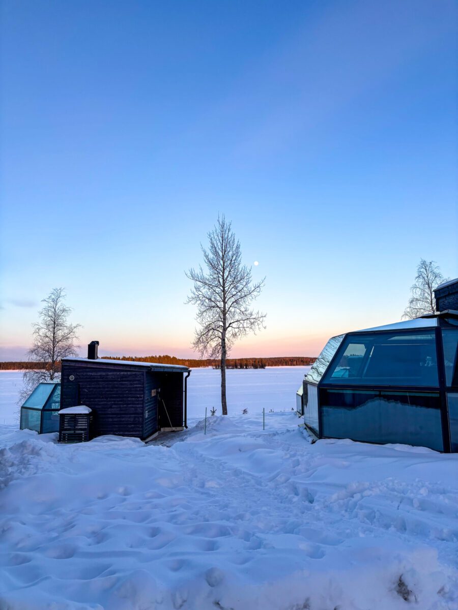 Arctic Fox Igloos Ranua Sunset
