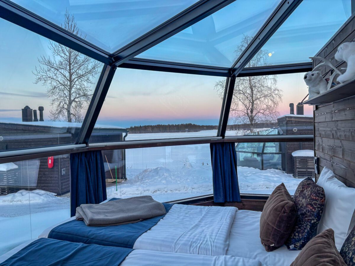 Arctic Fox Igloos Ranua Sunset