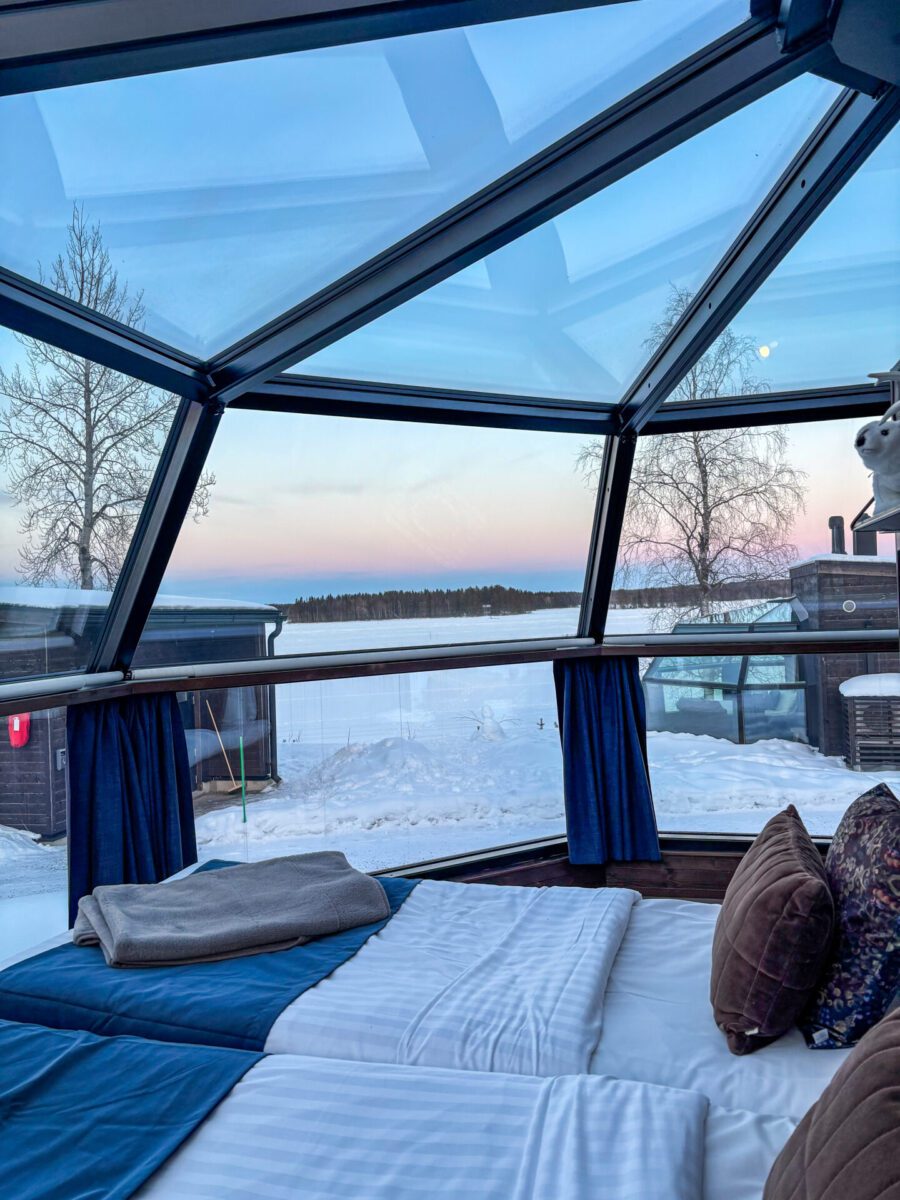 Arctic Fox Igloos Ranua Sunset