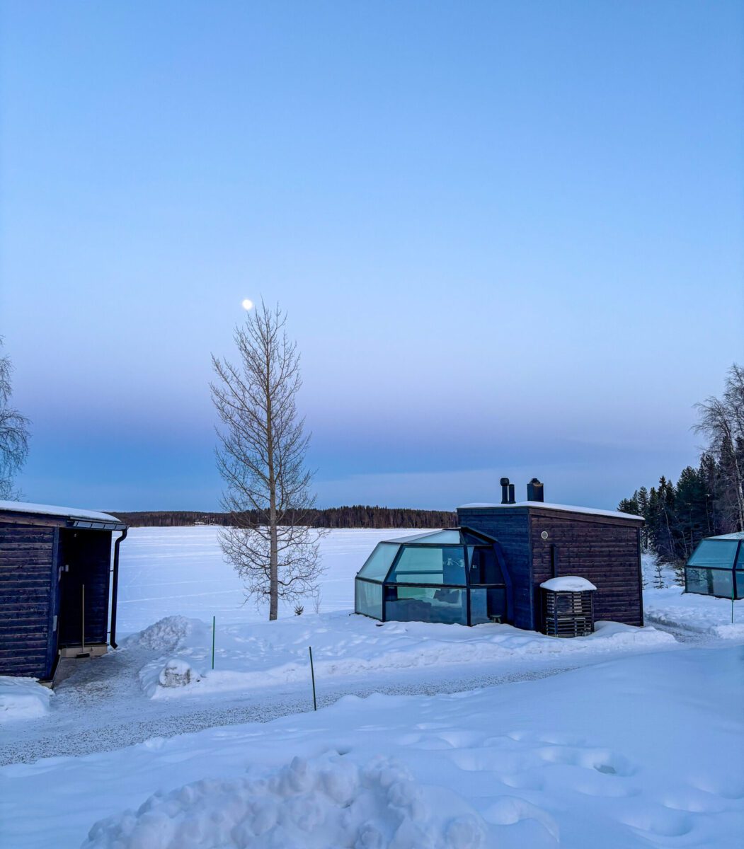 Arctic Fox Igloos Ranua Sunset