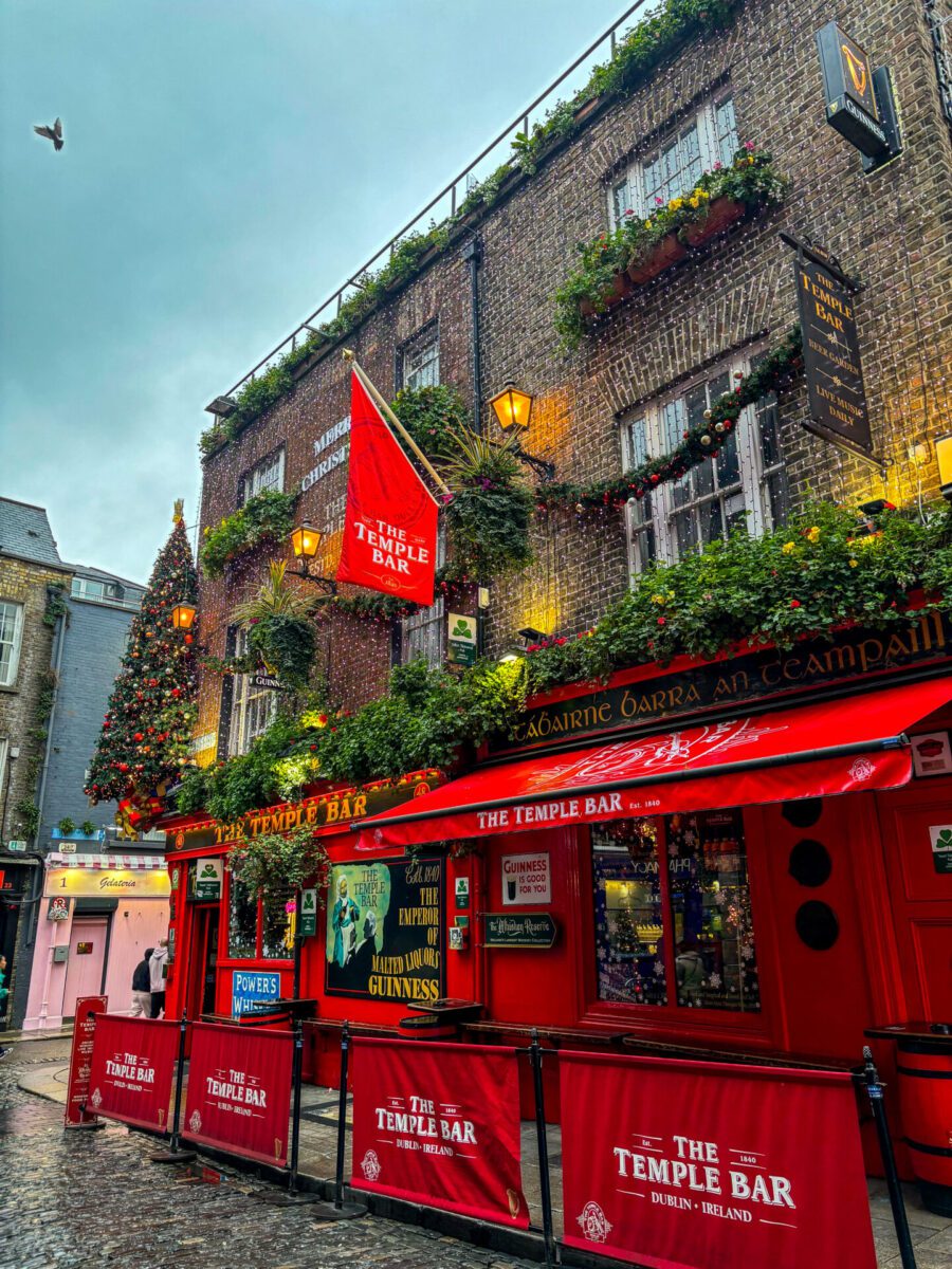 The Temple Bar Dublin Christmas